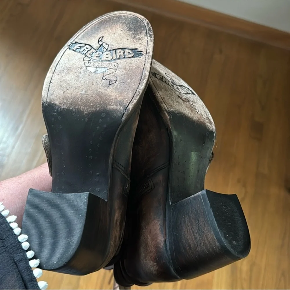 Freebird Distressed Brown Lace-Up Boots - Picture 12 of 16